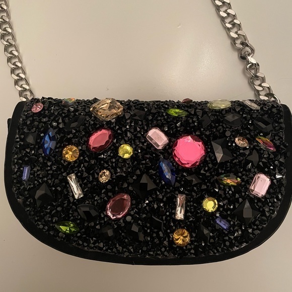 H&M | Jeweled clutch with strap | used once - Picture 2 of 7
